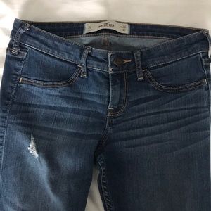Hollister Medium-Wash Ripped Skinny Jeans